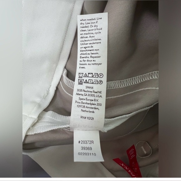 Spanx Women's Slim Straight Pants 20372R Classic White Classic Sz Medium NWT - Picture 10 of 14